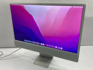 １円スタート！！Apple iMac A2438 (24-inch, M1,2021) シルバー [Dmc]