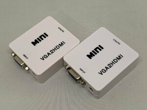 １円スタート！！【未検査品】HD Video converter VGA2HDMI 2個セット [Etc]