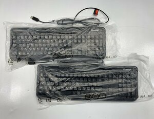 【未検査品】Microsoft Wired Keyboard APB-00032 USB接続キーボード 2個セット [Etc]