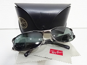 廃盤 正規品 人気 レイバン RB3396 004/71 60口17 ガンメタル グレーストライプ イタリア RAYBAN サングラス 絶版/RB3397