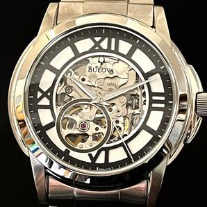 【BULOVA】展示品特価/ブローバ/メンズ腕時計/スケルトン/機械式自動巻き/オートマチック/男性用/プレゼントに/かっこいい/激レア/希少の画像3