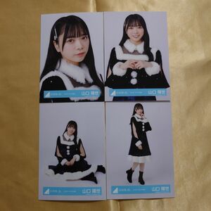 日向坂46 山口陽世 ネイビーサンタ衣装 4種コンプ 生写真 ネイビーサンタ コンプ