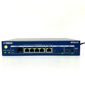 863【通電OK】YAMAHA RTX830 ギガアクセス VPN ルーター 小規模拠点向け マルチポイントトンネル LANマップ ネットワーク 通信 機器 ヤマハ