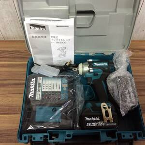 【RH-7304】未使用 makita マキタ 18V 充電式インパクトレンチ TW300DRGX 12.7sq【充電器 バッテリー2個】