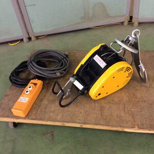 【RH-7312】中古品 RYOBI リョービ 電動 ウインチ WI-61C 60kg 14m リモコン