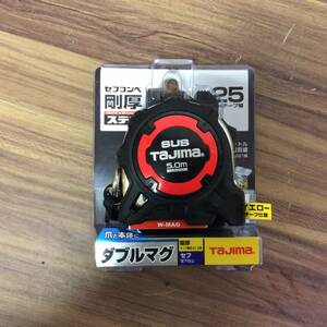 ●【RH-7489】未使用 Tajima タジマ セフコンベ 剛厚セフGステンロック ダブルマグ 25 5.0m GASFGSLWM25-50【レターパックプラス可】