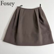 FOXEY BOUTIQUE フォクシーブティック フレアスカート　マカロンシック 膝丈スカート　ボトムス　日本製 レディース_画像1