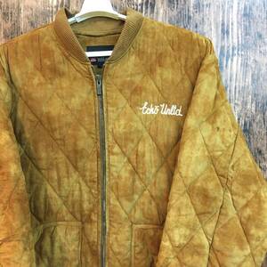 中古 アメリカ古着 ECKO UNLTD エコー アンリミテッド キルトジャンバー ジャケット メンズ3XL 4L XXXL 大きいサイズ ブラウン 送料無料