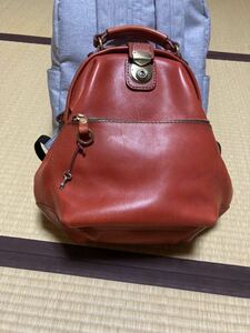 美品　HERZ ヘルツ　わんぱく（1 paku）　リュック　レッド　検）　イルビゾンテ　土屋鞄