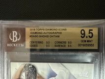 【BGS鑑定済】大谷翔平 選手 2018 Topps DIAMOND ICONS ルーキー （RC）直筆サインカード 25枚限定_画像3