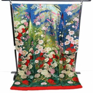 【FINAL PRICE】 ★きもの北條★ 打掛　鳥と花　箔糸　逸品　豪華　花嫁衣装　衣裳　正絹　婚礼　花嫁　結婚式　神社　和装婚　A825-1