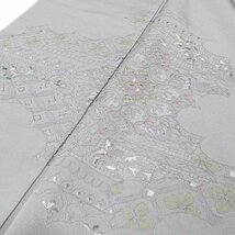 ★きもの北條★ 汕頭刺繍　スワトウ　中国刺繍　花の図　正絹　付下げ　付け下げ　訪問着　着物　T631-17_画像1