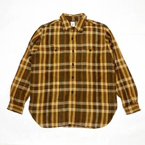 South2 West8/Plaid Work Shirt/Cotton Twill/Flannel Shirt/Brown/Large/サウスツーウエストエイト/厚手ネルシャツ/茶色系/ネペンテス