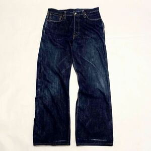 Sugar Cane/Toyo Enterprise/Indigo Denim Pants/革パッチ/青耳セルビッジ /Vステッチ/隠しリベット/赤タブ/シュガーケーン/東洋