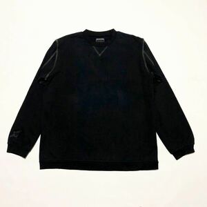 未使用/NEIGHBORHOOD/CREW NECK SWEAT/BLACK/XLarge/TSNH-CS-07/ネイバーフッド/クルーネックスウェット/トレーナー/無地/黒/刺繍マーク