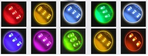 高輝度LED 砲弾型 3mm 計100個 各10本 10色セット ケース付き 赤・青・白・緑・黄・橙・紫・ピンク等 電子部品 電気工作 