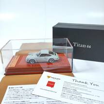 1円〜 Make Up Titan64 Singer 911(964) Coupe ライトグレー TM001E 世界限定700台 メイクアップ 1/64 タイタン Porsche ポルシェ シンガー_画像1