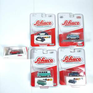 1円〜 ☆未開封☆5個SET Schucoシュコー 1/64 VW T1/Mini Cooper & トイザらス限定 フォルクスワーゲン ビートル/T1 バス/ミニ クーパー 