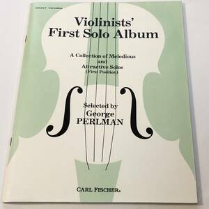 即決 ファースト・ソロ・アルバム2（ヴァイオリン+ピアノ）Violinists' First Solo Album Vol.2 ジョージ・パールマン(GEORGE PERLMAN)