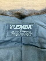 ★1円スタート★ エンバ EMBA MINK ダークミンク ファーショール 大判ショール ティペット リアルファー 本毛皮_画像5