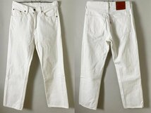 ★名作【国内正規品 2000年代 00S 日本製】Levi’s リーバイス 502-14 ストレート ホワイトカラー デニムパンツ W30 L33 USED品 ホワイト_画像2