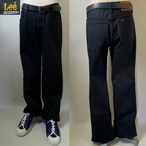 ★【名作 ブーツカット フレア】国内正規品 名作 Lee リー LM1362 クラシック ブーツカット ブラック ストレッチ パンツ サイズL (W34程度)