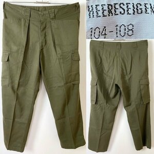 *[ army thing the truth thing 90 period rank 90s] USED masterpiece Austria army M-75 M75 field cargo pants khaki series ( military army bread ) 104 / 108