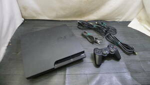 LL219 SONY/ソニー PS3 本体 CECH-3000B ブラック 初期化済 プレゼント 家庭用ゲーム AV＆電源ケーブル＆コントローラー付★通電動作OK/100