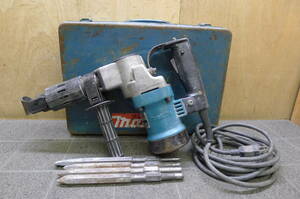 KK492 makita/マキタ 電動ハンマ HM0810 コンクリート ハンマー ハツリ 破つり 穴あけ 粉砕 電動工具 ケース＆先端ビット付★動確OK/140