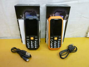 KK609 スマートフォン用子機2点セット Mini R Phone 3 防塵防水対応 箱,取扱説明書,充電コード付 動作未確認 ジャンク扱/60