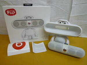 KK611 Beats by Dr. Dre Bluetoothスピーカー(PiLLS) B0513 ベタつき有 バッテリー駆動NG 動作訳あり 現状品 ジャンク扱/80