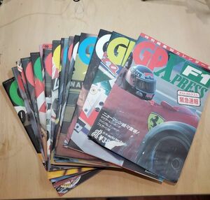 GA750　スポーツ雑誌　F1 GPXPRESS 昭和63年 16冊セット カレンダー付き