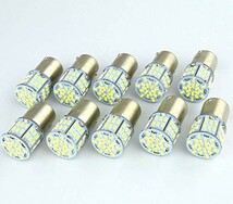 送料無料★トラック★新品★12V-24V 54LED １０個セット　シングル サイドマーカー 3014SMD 　1080LM ホワイト_画像1