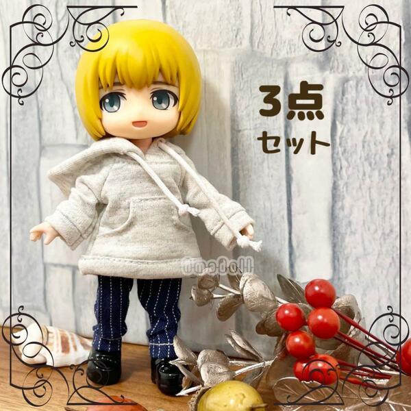 オビツ11 服 セット 1/12 YmY 靴 ねんどろいどどーる も着せ替え 可 アウトフィット ハンドメイド ウィッグ ヘッド ボディ ピコニーモP 冬