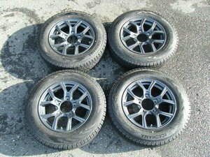 ★ジムニーに! 美品! バリ山!★ 2021年製 175/80R16 iceGUARD G075 スタッドレス アルミ 16×5.5J OFF22 PCD139.7-5H 4本 S1299