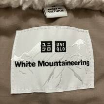 新品 UNIQLO Jacket White Mountaineering ホワイトマウンテ二アリング ボアフリース フリース 長袖 ボア コラボ コラボレーション men's m_画像2