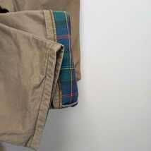 《ネル裏地 / アメリカ製》80s 90s L.L.BEAN 2プリーツ チノパン 32×34 ワークパンツ TALON ビンテージ USA製 スラックス トラウザーズ_画像9