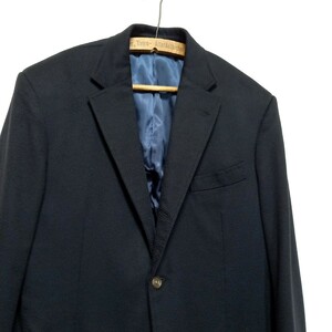 極美品《Caccioppoli / カシミヤ100%》BOSTON TAILOR ビスポーク ビーバー カシミヤ テーラードジャケット M ボストンテーラー 紺ブレザー