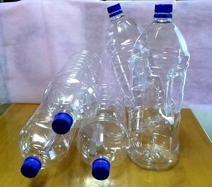 *配送料込* ペットボトル 空 容器 持ち手付♪　焼酎 4リットル× 5本セット DIY・防災・ガーデニング・工作…等 アイデア次第！