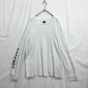 KZ7213★PACCBET : プリント長袖Tシャツ★XL★白 ゴーシャラブチンスキー