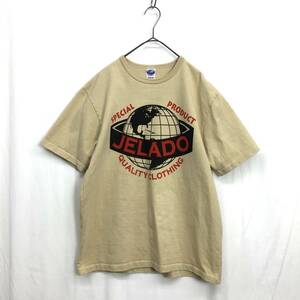 KZ7238★JELADO : ロゴプリントTシャツ★40★ベージュ系 ジェラード