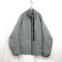 KZ7336★NIKE : TECH FLEECE 3.0 TRACK JACKET★L★グレー系 ナイキ テックフリース3.0 トラックジャケット ソフトシェル_画像1