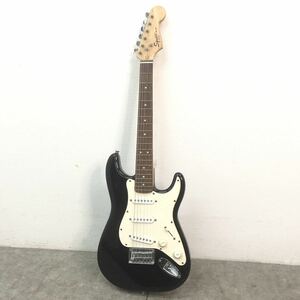 □Squier by Fender スクワイア MINI STRATOCASTER エレキギター ミニギター ブラック 黒 フェンダー ギター 音出し確認済み □23120502