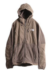 ノースフェイス フード付き デナリ ジャケット レディース S / 古着 The North Face フリース ブルゾン パーカー ジャンパー 2トーン モカ