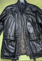 韓国 レザージャケット ライダースジャケット 羊革 ヴィンテージ ハーフ SK Leather Lサイズ ラムレザー レザーコート 本革 ブラック 黒_画像7