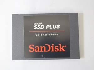 ●即決 累計使用時間262H★SanDisk★■サンディスク SSD240GB PLUS SDSSDA SATA 2.5インチ 7mm 動作確認済み〇
