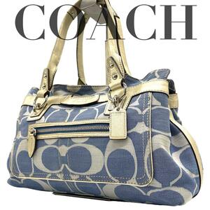 coach コーチ　シグネチャー　ペネロペ　セミショルダー　トートバッグ