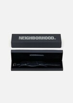 新品未使用★2023AW neighborhood LEATHER EMB WATCH BAND.CL black COW★ネイバーフッド カウレザー クロコダイル柄 ウォッチバンド 黒_画像3