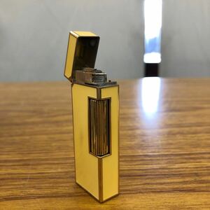 ダンヒル ガスライター イエロー dunhill ローラーガスライター 黄色 ラッカー