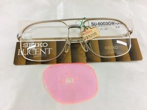 b1208-47★未使用 メガネフレーム 眼鏡 SEIKO LUCENT SU-6003 GW